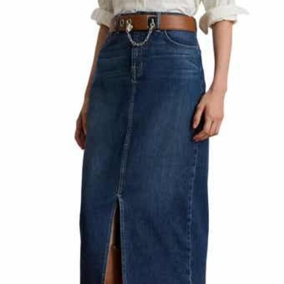 Dresses & Skirts - 90's Y2K Midi Denim Jean Skirt sz 9